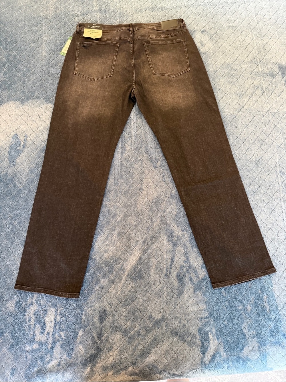 Liverpool Sutton Loose Straight Jeans 38x32 Black Eco NWT - Picture 2 of 10